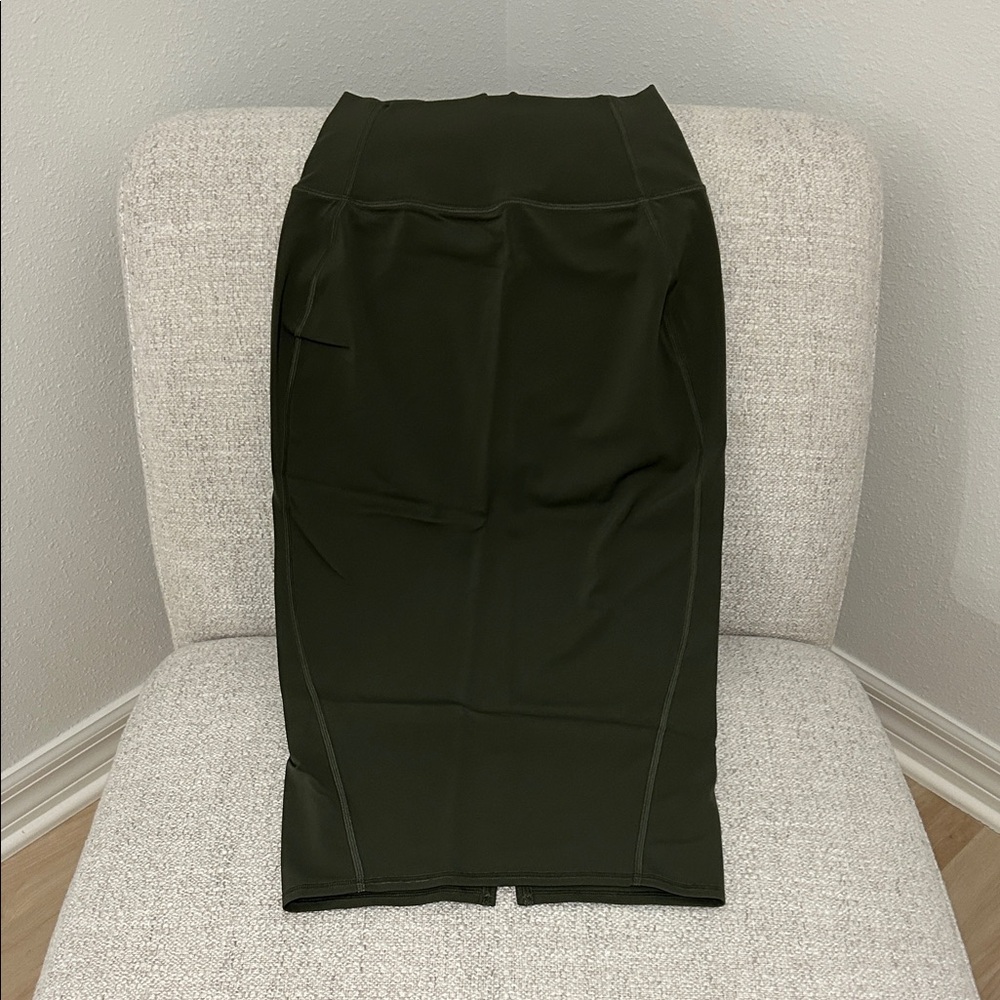 Lululemon Olive Green Pencil Skirt